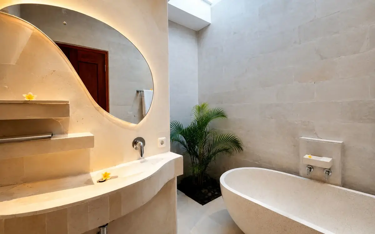 Open Air Bathroom at Jas Boutique Villas Seminyak Bali