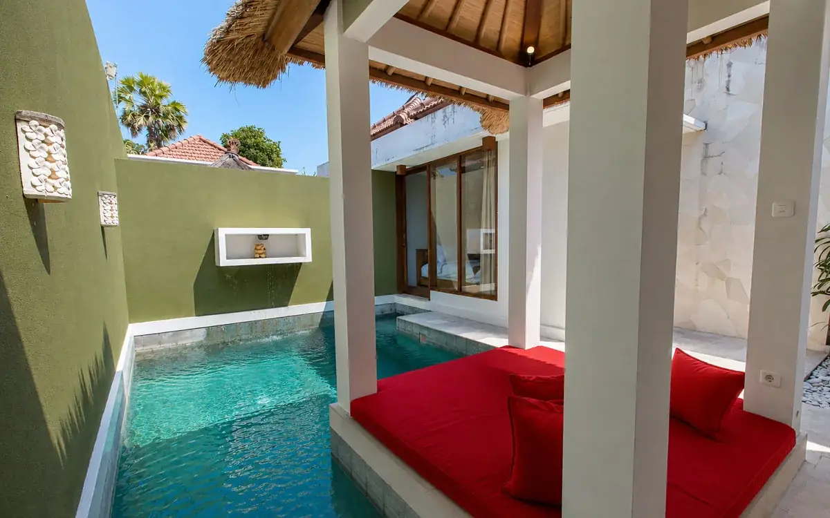 Private swimming pool at Jas Boutique Villas Seminyak Bali