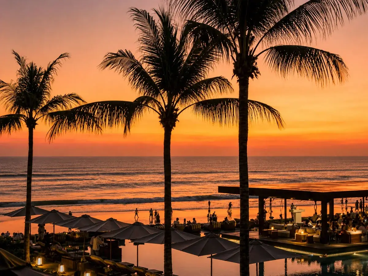 Beach club in Seminyak Bali